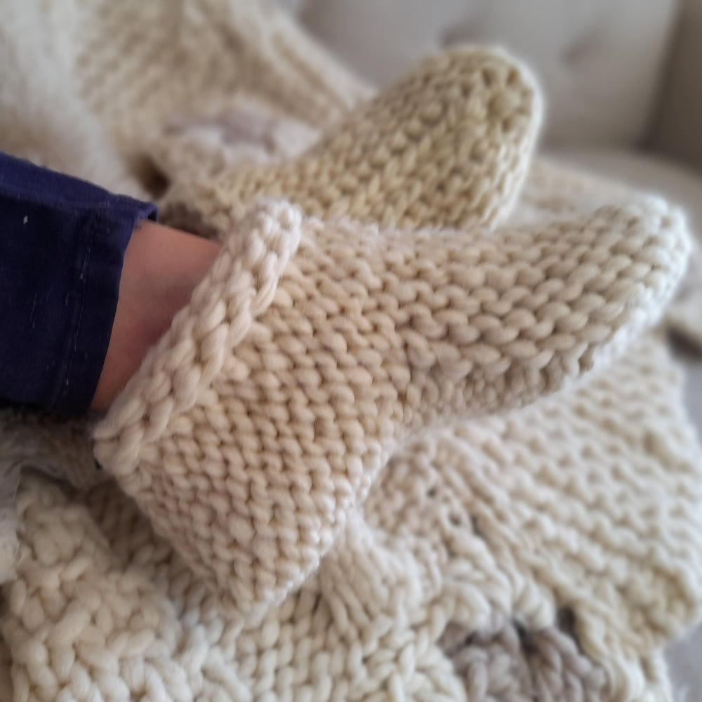 Pantuflas Slippers – LANAS MAKU WOOL